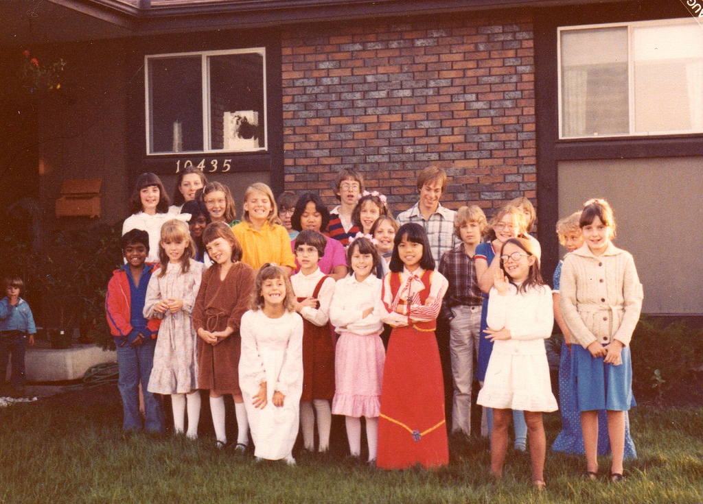 First piano students